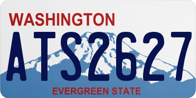 WA license plate ATS2627