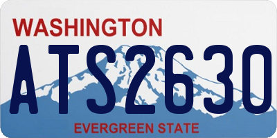 WA license plate ATS2630