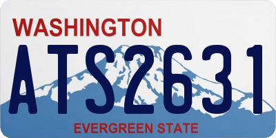 WA license plate ATS2631