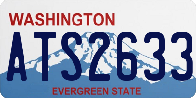 WA license plate ATS2633