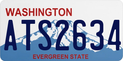 WA license plate ATS2634