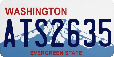 WA license plate ATS2635
