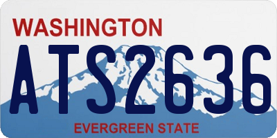 WA license plate ATS2636