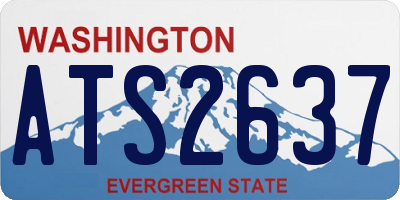 WA license plate ATS2637