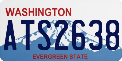 WA license plate ATS2638