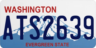 WA license plate ATS2639
