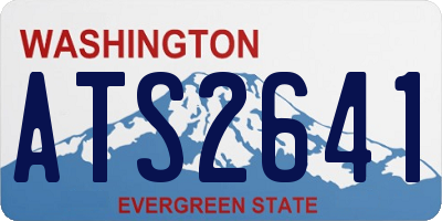 WA license plate ATS2641
