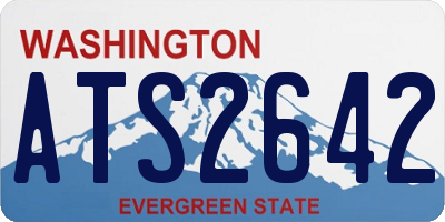 WA license plate ATS2642