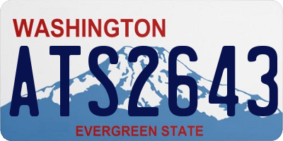 WA license plate ATS2643