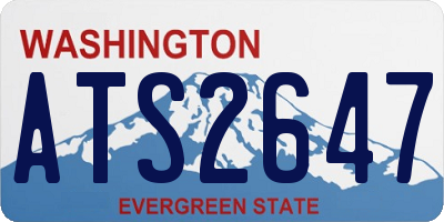 WA license plate ATS2647