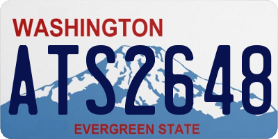 WA license plate ATS2648