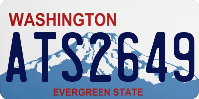 WA license plate ATS2649