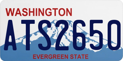 WA license plate ATS2650