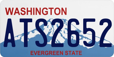 WA license plate ATS2652