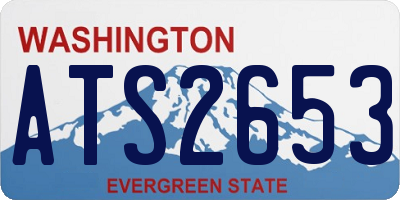 WA license plate ATS2653