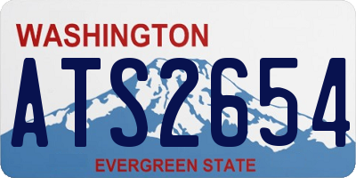 WA license plate ATS2654