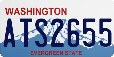 WA license plate ATS2655