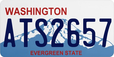 WA license plate ATS2657