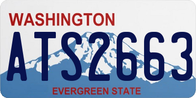 WA license plate ATS2663