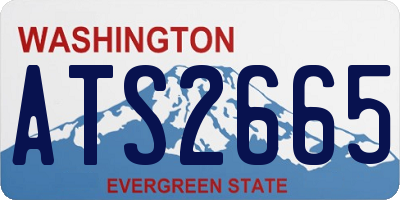 WA license plate ATS2665