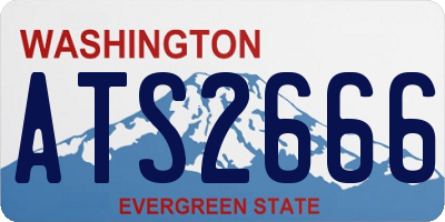 WA license plate ATS2666