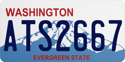 WA license plate ATS2667