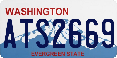 WA license plate ATS2669