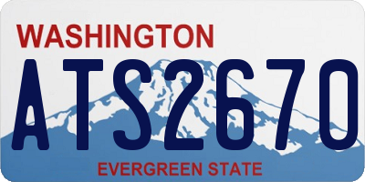 WA license plate ATS2670