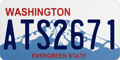 WA license plate ATS2671