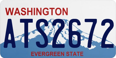 WA license plate ATS2672