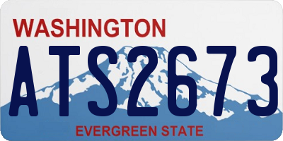 WA license plate ATS2673