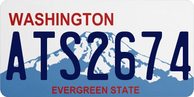 WA license plate ATS2674