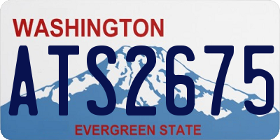 WA license plate ATS2675