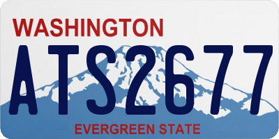 WA license plate ATS2677