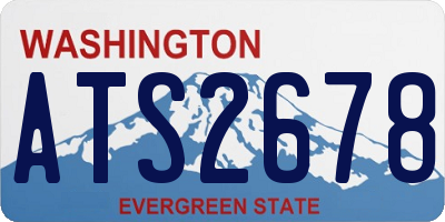 WA license plate ATS2678