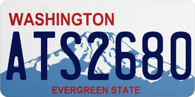 WA license plate ATS2680