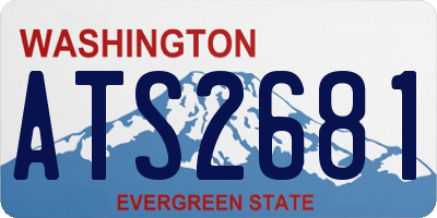WA license plate ATS2681