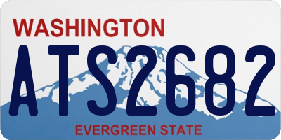 WA license plate ATS2682