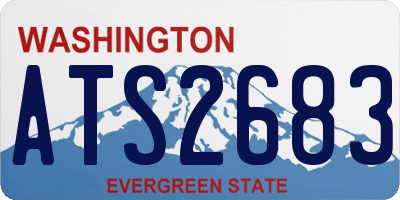 WA license plate ATS2683