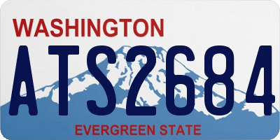 WA license plate ATS2684