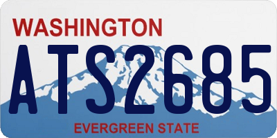 WA license plate ATS2685
