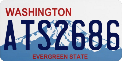 WA license plate ATS2686