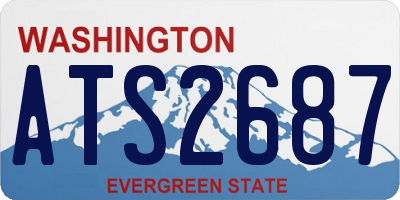 WA license plate ATS2687