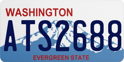 WA license plate ATS2688