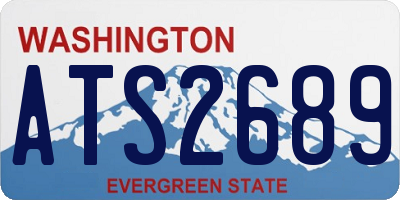 WA license plate ATS2689
