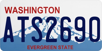 WA license plate ATS2690
