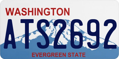 WA license plate ATS2692