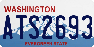 WA license plate ATS2693