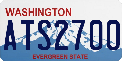 WA license plate ATS2700