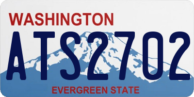 WA license plate ATS2702
